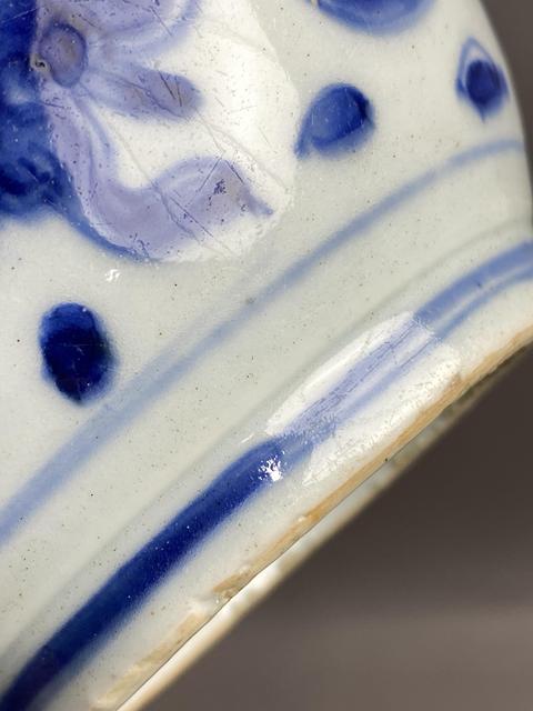 古玩陶瓷青花飛龍?zhí)鬃鹫嫫疯b賞圖