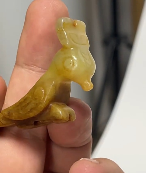 古玩玉器做舊仿古“玉鳳鳥”真品鑒賞圖