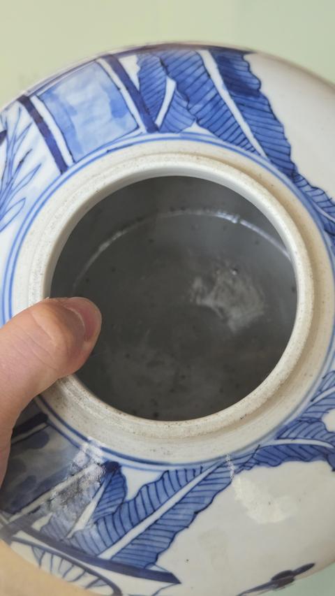 古玩陶瓷清光緒 青花人物紋罐真品鑒賞圖