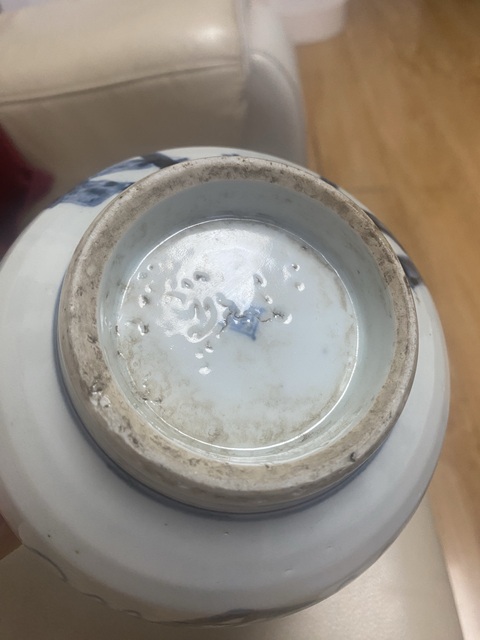 古玩陶瓷德化窯青花人物故事爐真品鑒賞圖