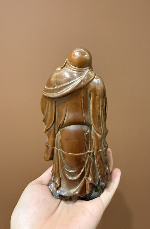 古玩雜項木雕彌勒佛真品鑒賞圖