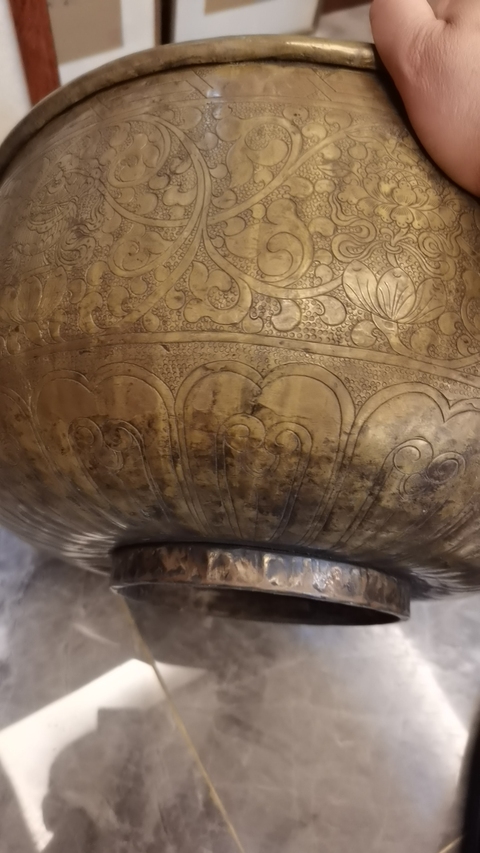 古玩雜項老銅火鍋真品鑒賞圖