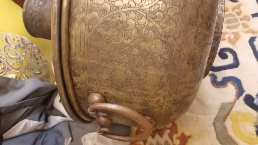 古玩雜項老銅火鍋真品鑒賞圖