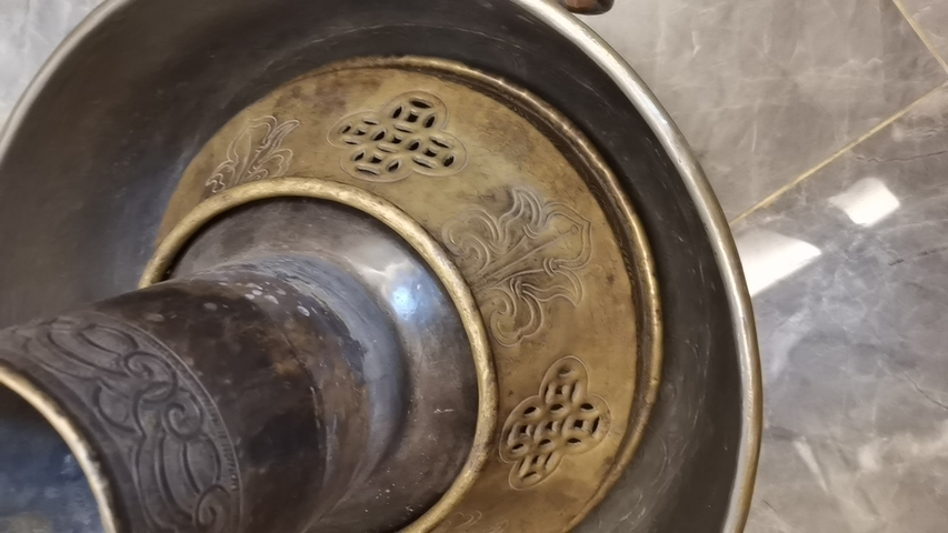 古玩雜項老銅火鍋真品鑒賞圖