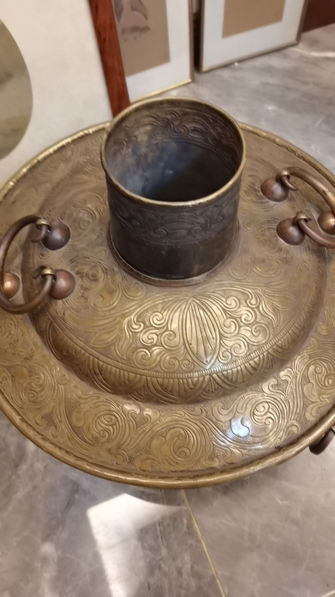 古玩雜項老銅火鍋真品鑒賞圖