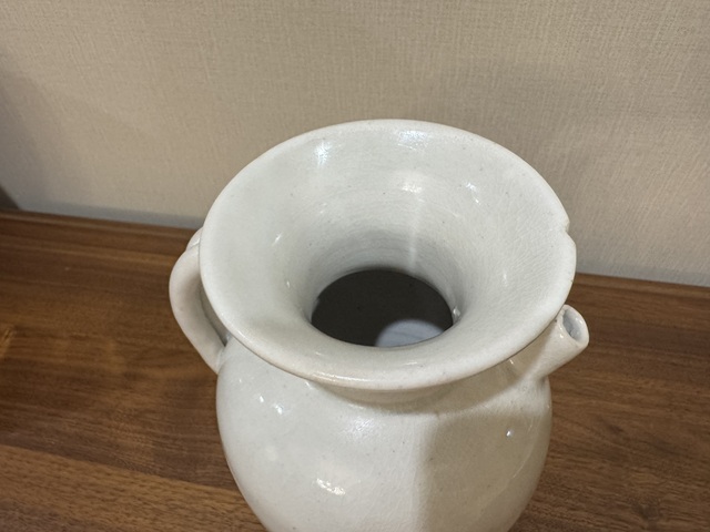 古玩陶瓷白釉執壺真品鑒賞圖