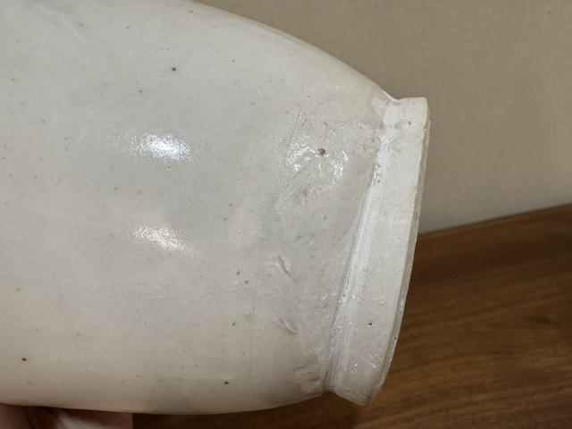 古玩陶瓷白釉執壺真品鑒賞圖