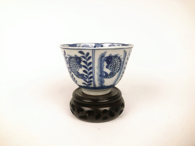 古玩陶瓷清光緒·魚蝦蟹茶圓拍賣，當前價格892元
