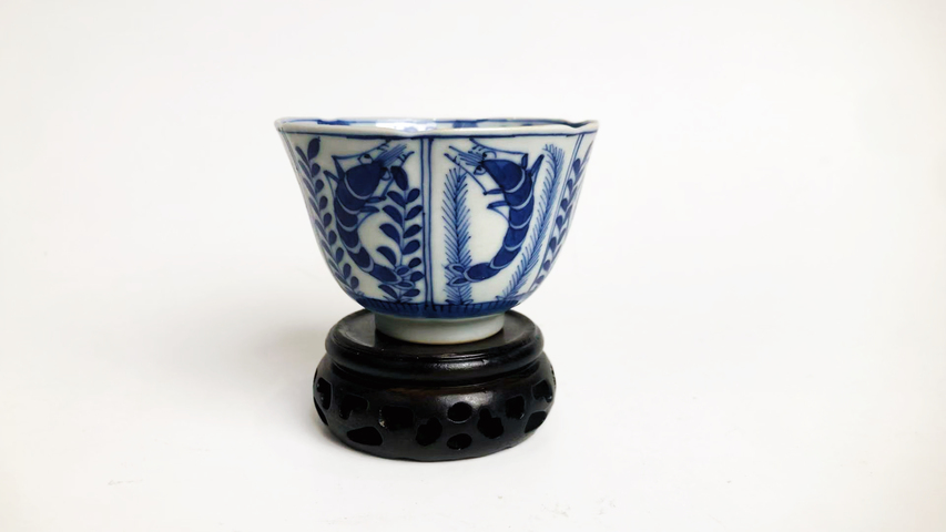 古玩陶瓷清光緒·魚蝦蟹茶圓拍賣，當前價格892元