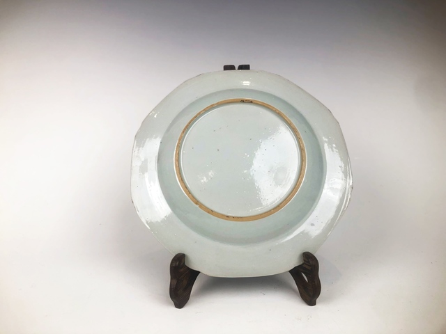 古玩陶瓷清早期·青花柳樹八方盤拍賣，當前價格0元