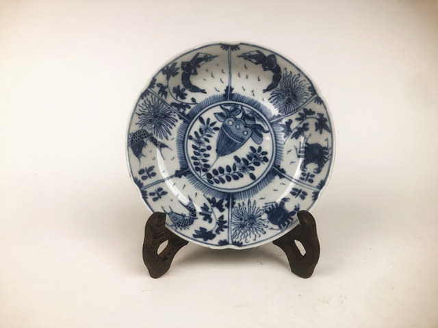 古玩陶瓷光緒·魚蝦蟹盤真品鑒賞圖