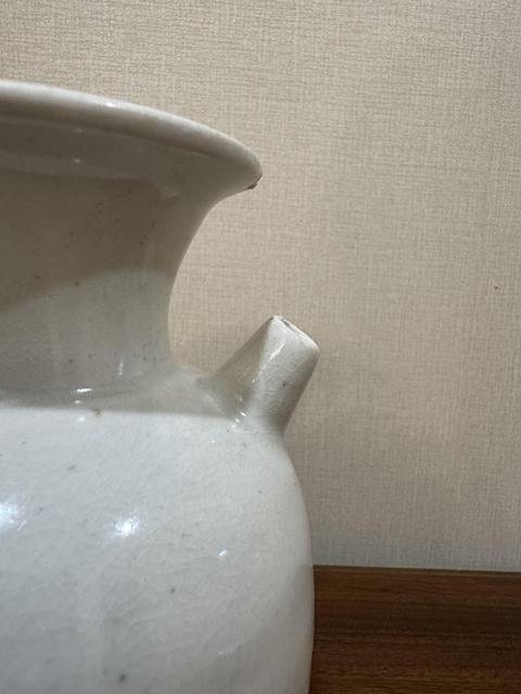 古玩陶瓷白釉執壺真品鑒賞圖