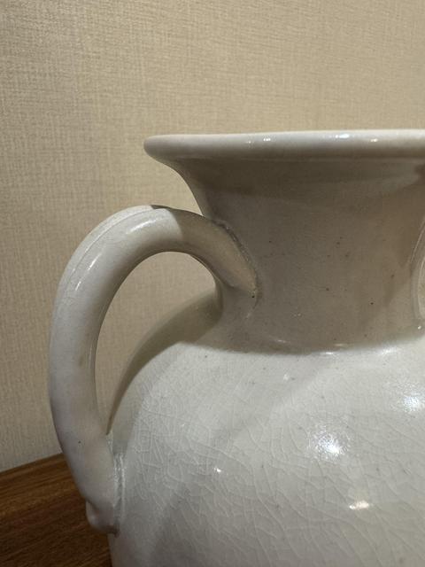 古玩陶瓷白釉執壺真品鑒賞圖