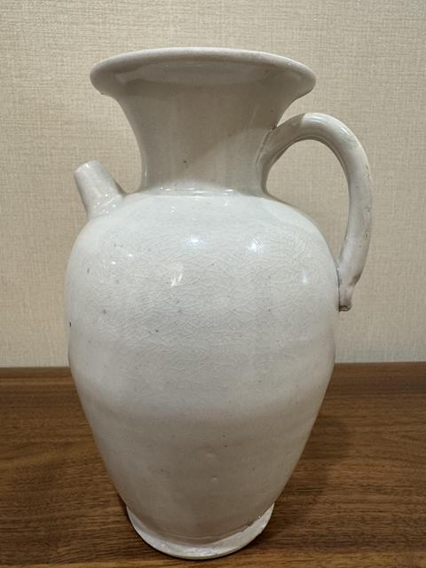 古玩陶瓷白釉執壺真品鑒賞圖