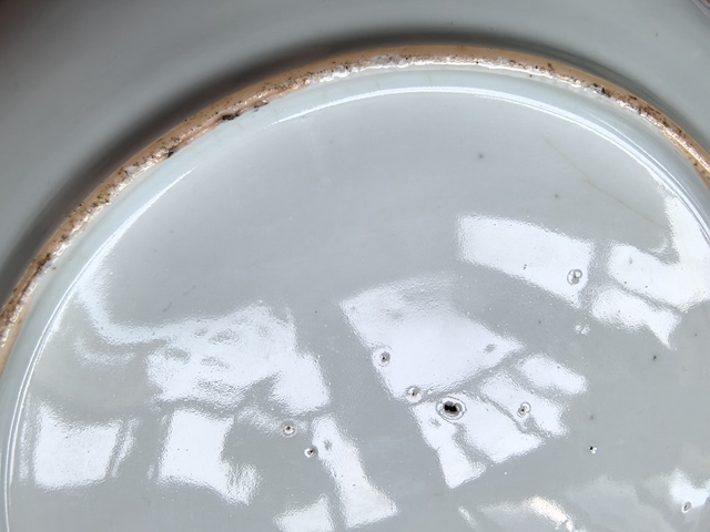 古玩陶瓷清康熙青花斗彩花卉紋盤拍賣,當前價格12800元