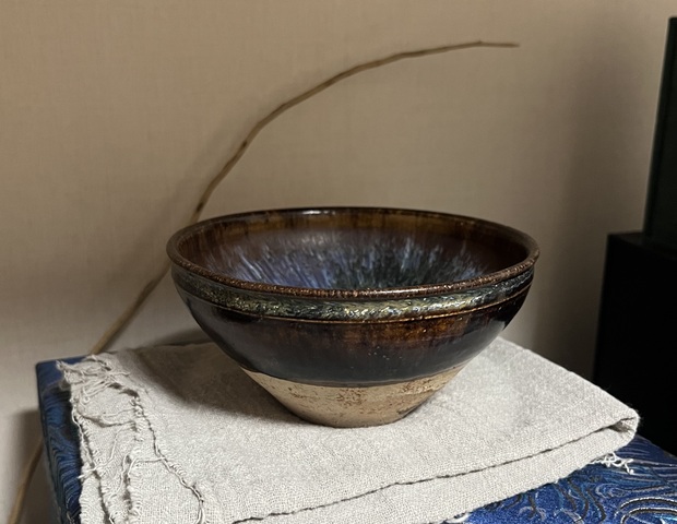 古玩陶瓷吉州窯窯變釉盞真品鑒賞圖