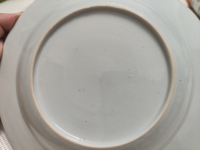 古玩陶瓷花鳥紋青花盤真品鑒賞圖
