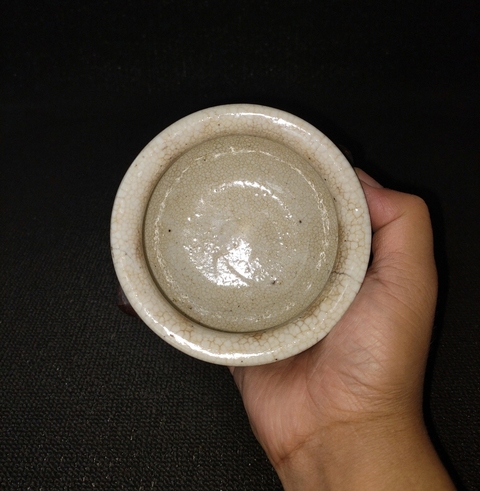 古玩陶瓷哥釉地鐵銹釉青花香爐真品鑒賞圖