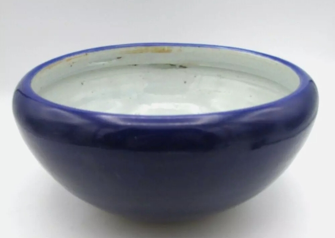 古玩陶瓷霽藍釉香爐真品鑒賞圖