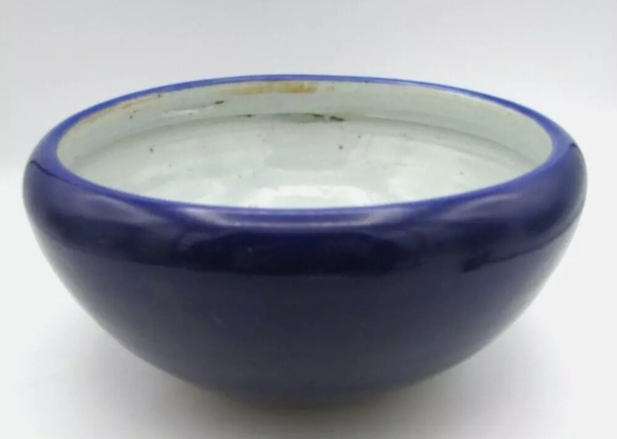 古玩陶瓷霽藍釉香爐真品鑒賞圖