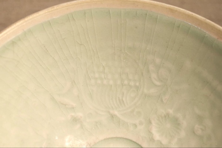 古玩陶瓷芒口圈足覆燒工藝影青碗真品鑒賞圖