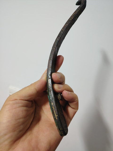 古玩銅器帶鉤真品鑒賞圖