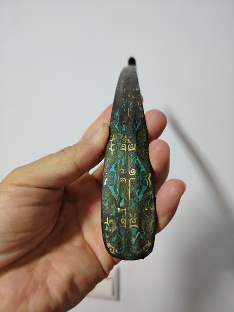 古玩銅器帶鉤真品鑒賞圖