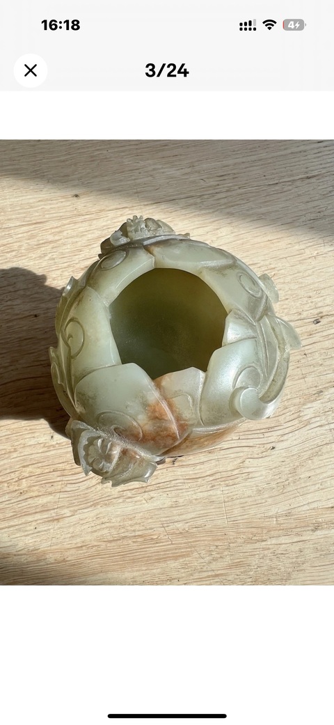 古玩玉器和田玉雕“水盂”真品鑒賞圖