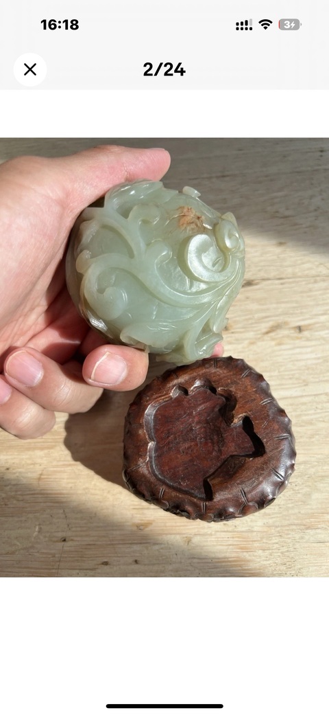 古玩玉器和田玉雕“水盂”真品鑒賞圖
