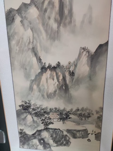 古玩字畫原裝原裱名家謝英慧 山水拍賣,當前價格588元