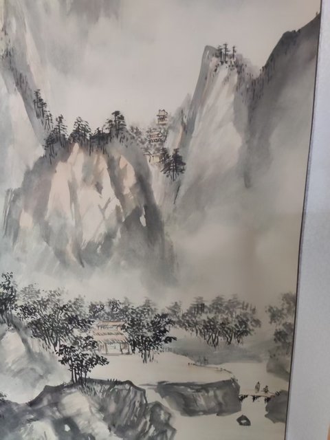 古玩字畫原裝原裱名家謝英慧 山水拍賣,當前價格588元