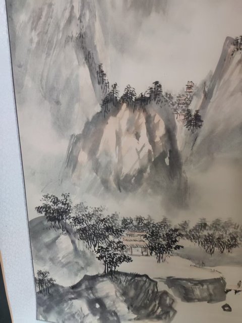 古玩字畫原裝原裱名家謝英慧 山水拍賣,當前價格588元