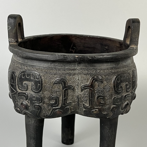 古玩銅器鼎真品鑒賞圖