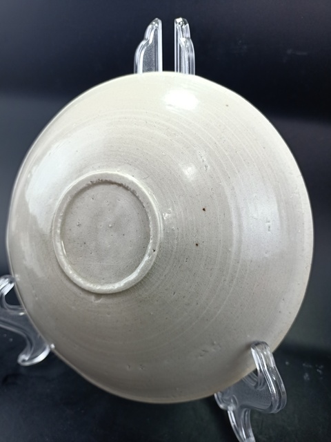 古玩陶瓷宋代 青白瓷模印雙鳳盤真品鑒賞圖
