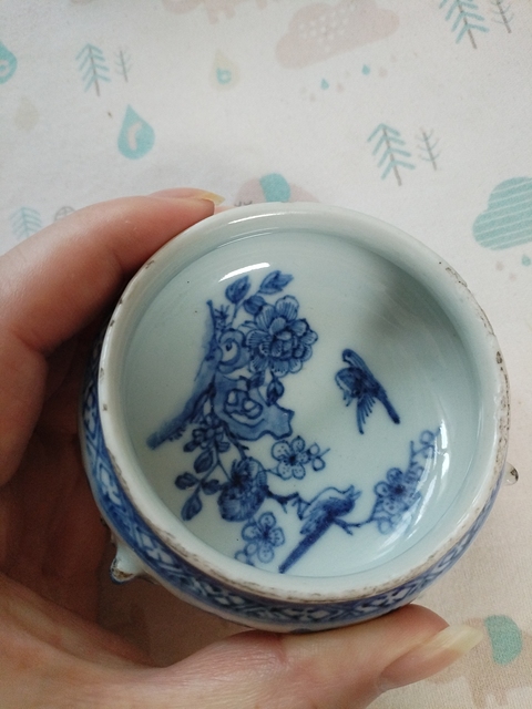 古玩陶瓷青花香爐真品鑒賞圖