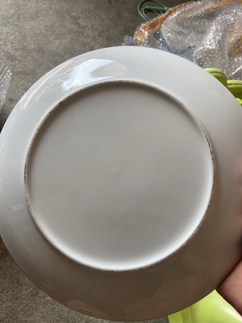 古玩陶瓷廣彩大吉大利圖盤真品鑒賞圖