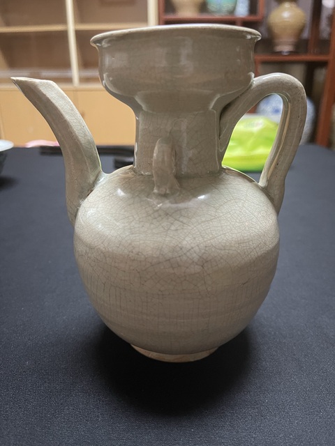 古玩陶瓷青白釉執壺真品鑒賞圖