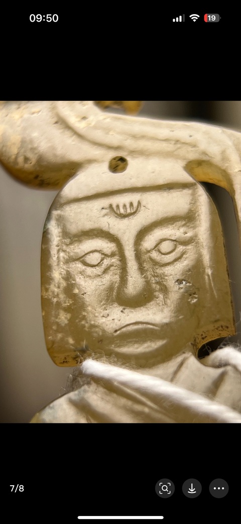 古玩玉器做舊仿漢代“玉舞人”真品鑒賞圖