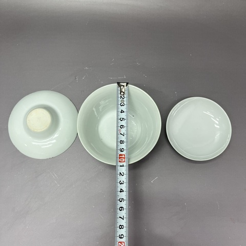 古玩陶瓷民國·胡隆昌·蘋果綠釉三才蓋碗拍賣，當(dāng)前價(jià)格1480元