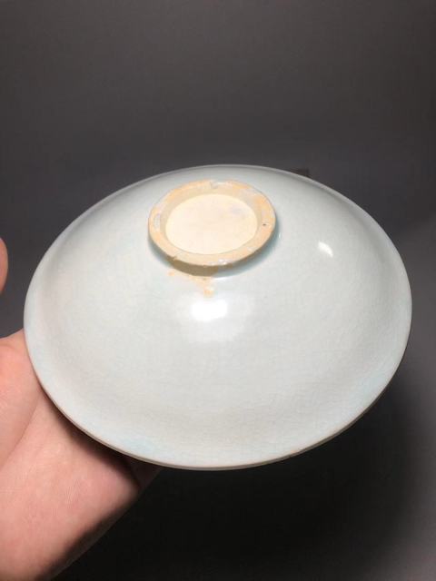 古玩陶瓷宋,青白釉娃娃采蓮紋印花盤拍賣,當前價格9999元