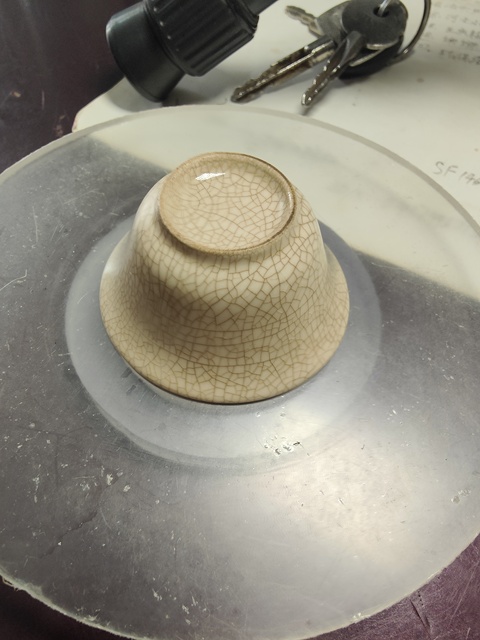 古玩陶瓷漳州窯哥窯杯真品鑒賞圖