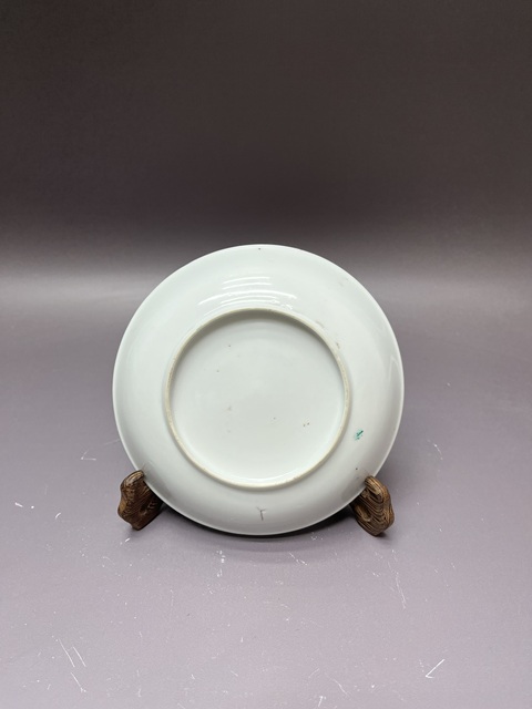 古玩陶瓷清晚期·綠釉盤拍賣,當前價格890元