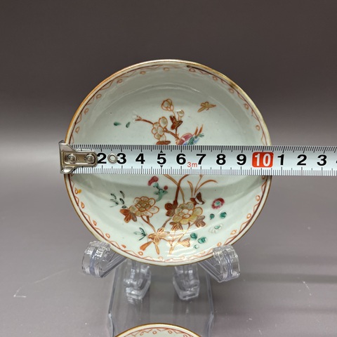 古玩陶瓷清雍正·外紫金釉內粉彩杯碟拍賣,當前價格2160元