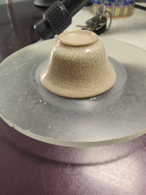 古玩陶瓷漳州窯哥窯杯真品鑒賞圖