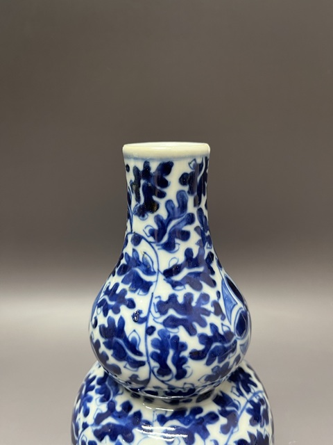 古玩陶瓷清晚期·寶相花卉紋青花葫蘆瓶拍賣,當前價格3800元