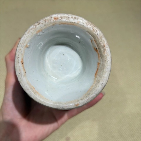 古玩陶瓷青花花卉紋執(zhí)壺,疑似復(fù)窯真品鑒賞圖