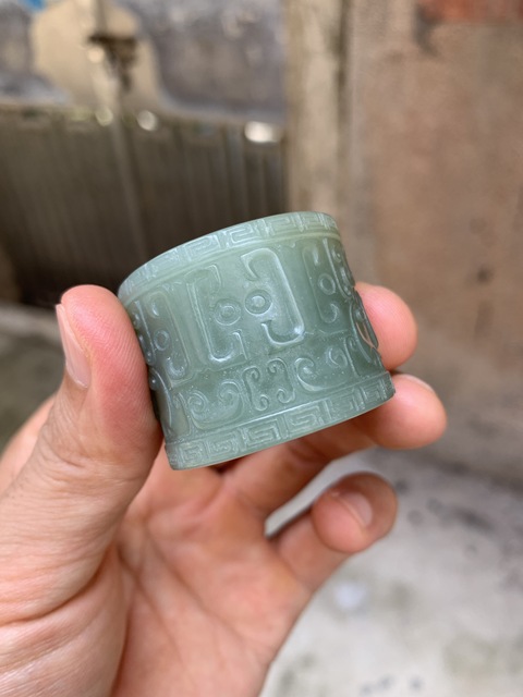 古玩玉器玉扳指真品鑒賞圖