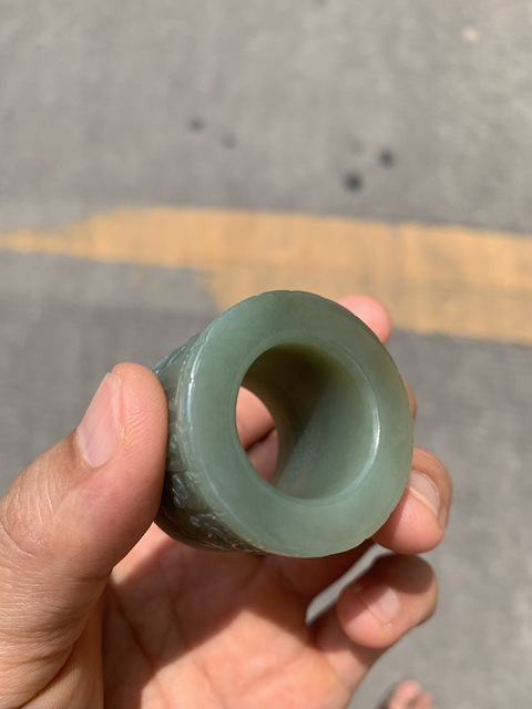 古玩玉器玉扳指真品鑒賞圖