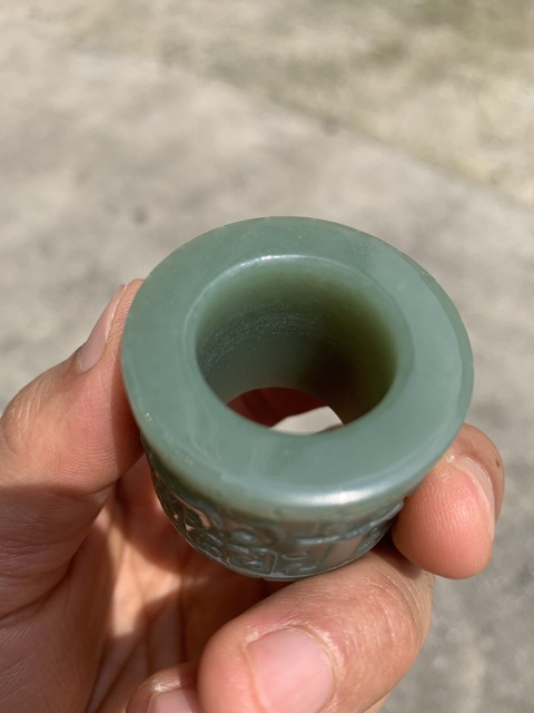古玩玉器玉扳指真品鑒賞圖