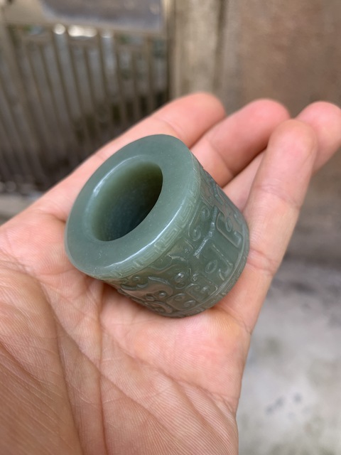 古玩玉器玉扳指真品鑒賞圖
